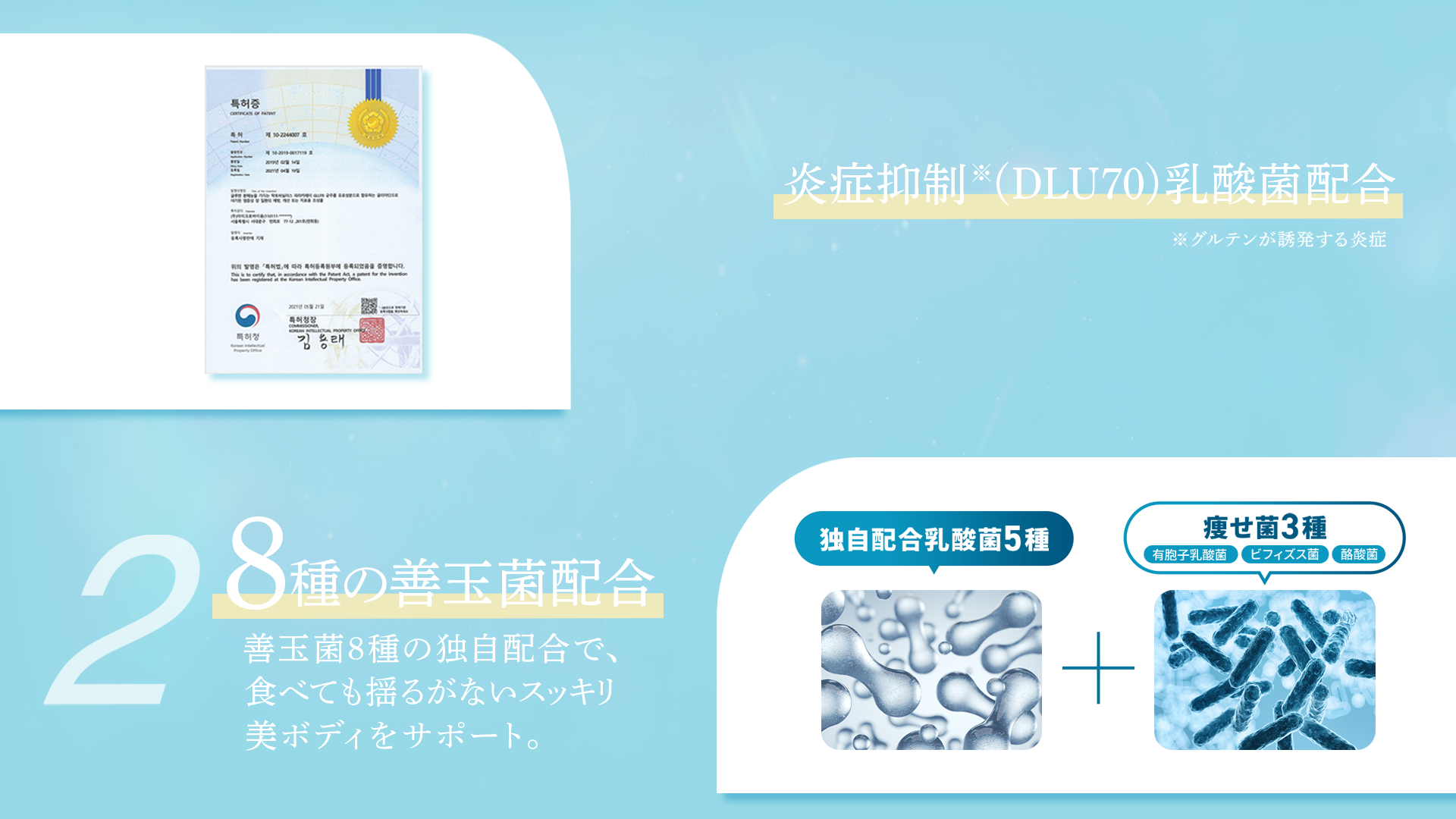 8種の善玉菌配合